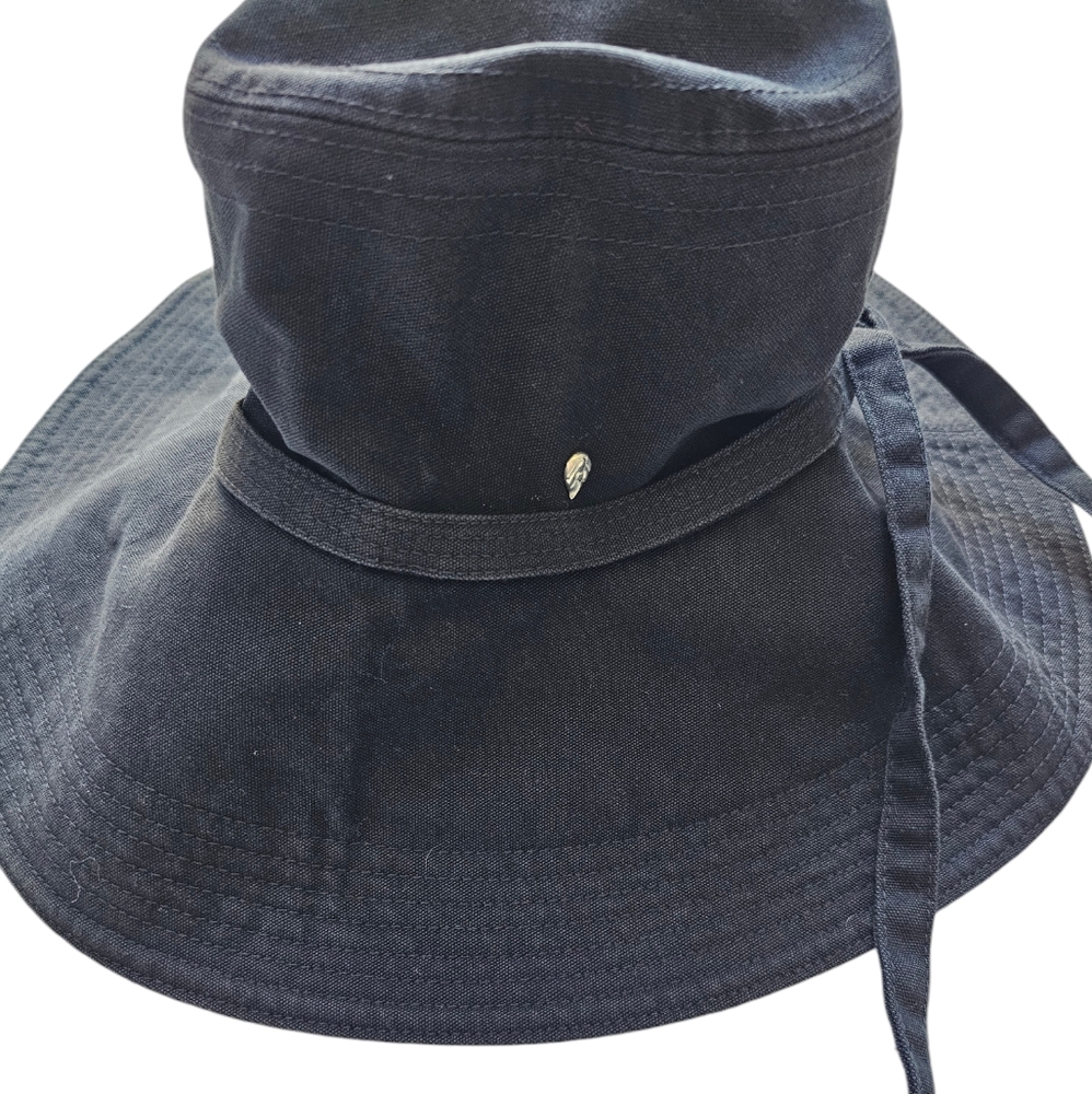 Helen Kaminski Australia 100% cotton Black One Size Hat - Picture 3 of 7